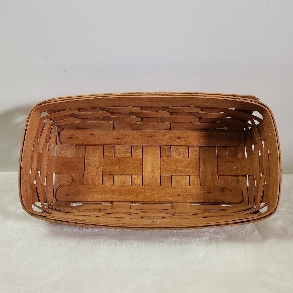 Longaberger Vintage 1990 Rectangular Letter Wall Decor Handwoven Basket …